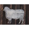 Clean Choice Vintage Sheep Whimsical Art on Board Wall Decor CL1772647